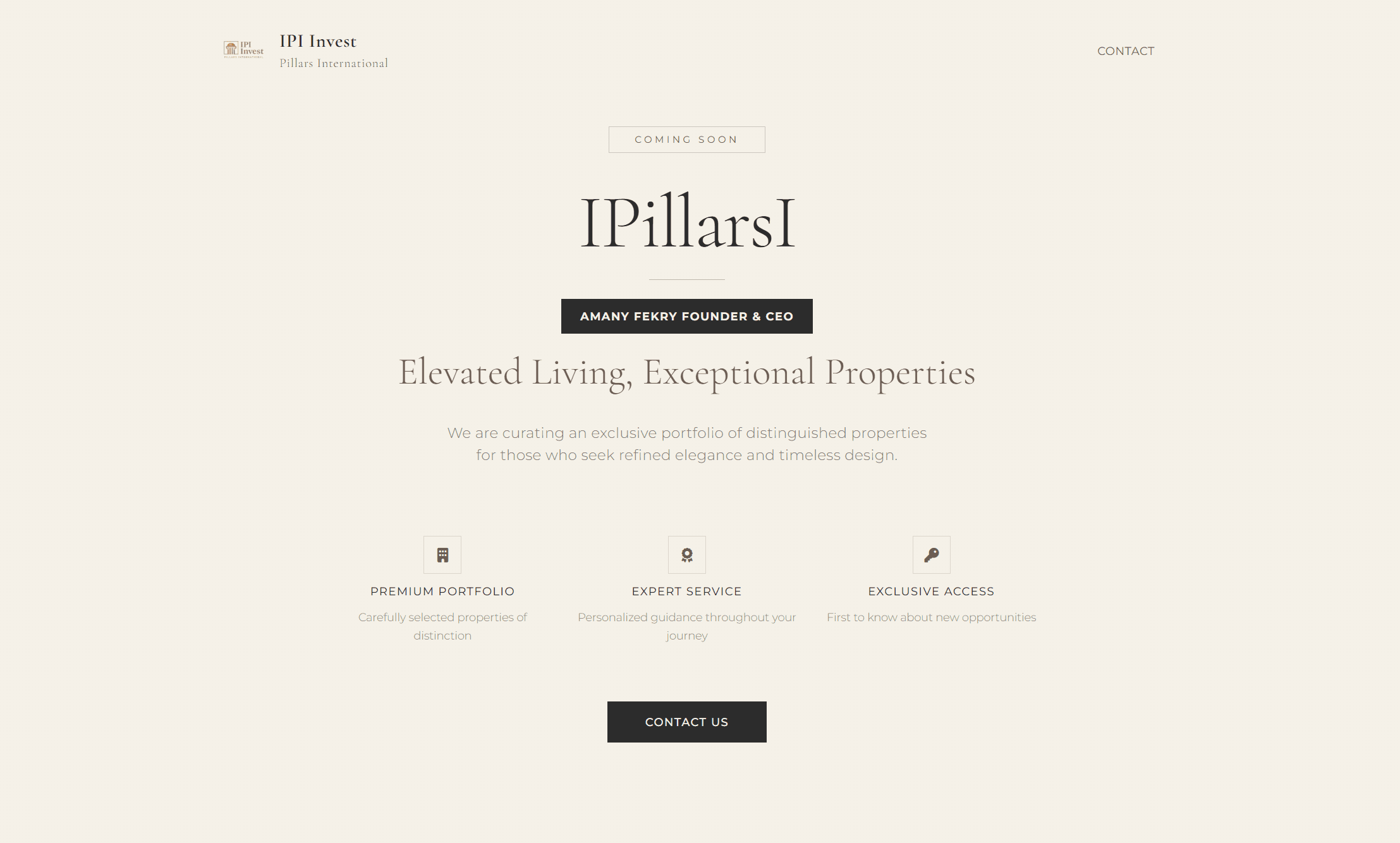 IPI - Invest Pillars International project screenshot